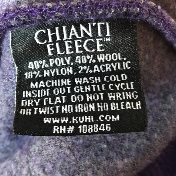 Kuhl Ana Chianti Fleece Wool Blend Hoodie Amethyst - Picture 9 of 9